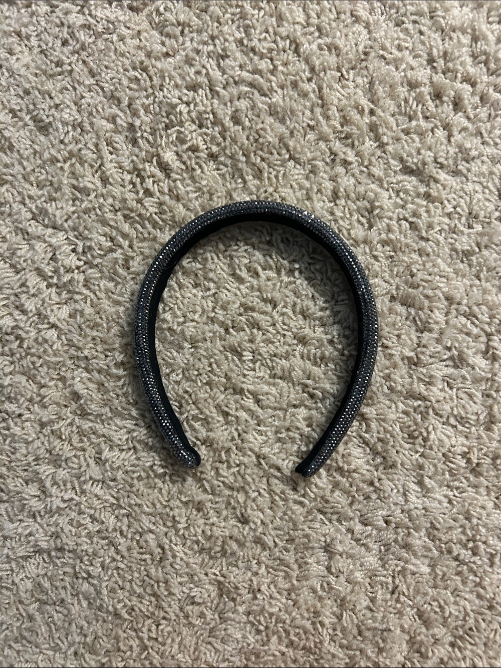 Sparkle Padded Headband in Black